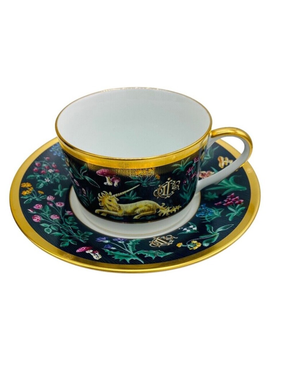 Christian Dior Licorne Unicorn Cup and Saucer Set Unused